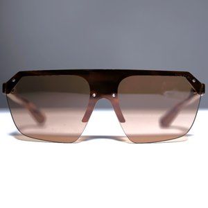 Tom Ford Razor (TF797 55E) Men's Shield Sunglasses, Amber Havana